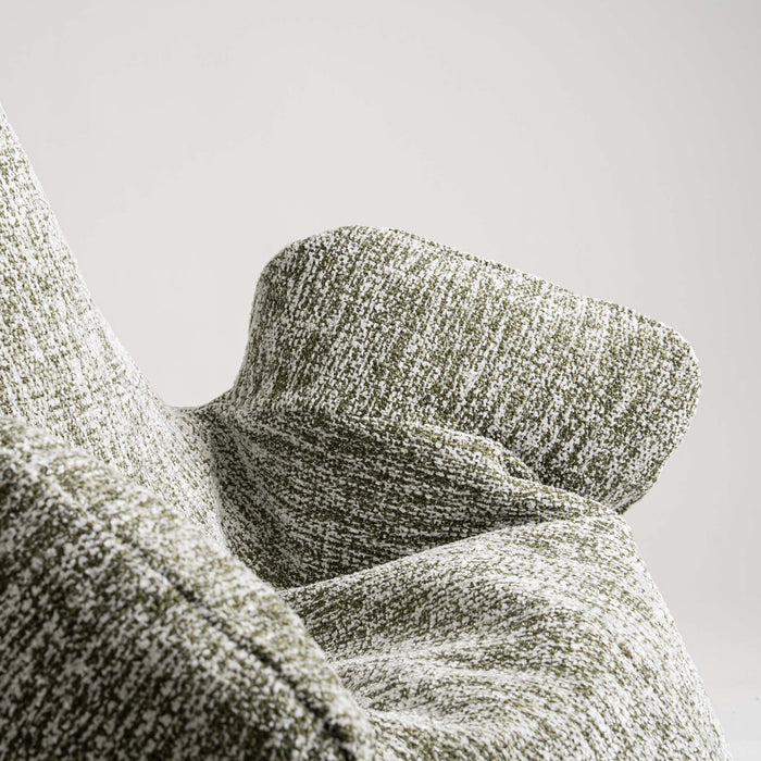 Pouf Poltrona Sacco Grande Ploof Avalon in tessuto Grisaglia per interno dim. Ø85 x H90 cm