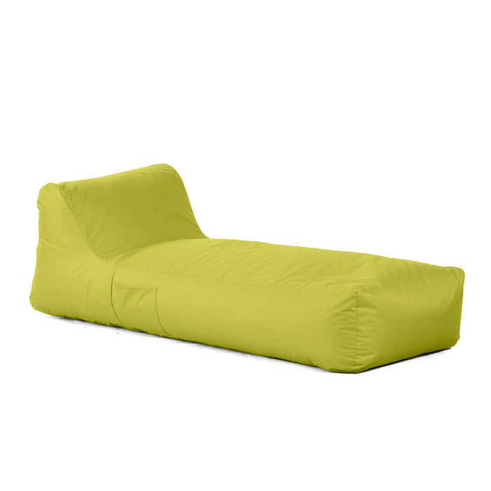 Pouf Lettino Gaia in tessuto Samba con sacca interna, antistrappo, impermeabile per esterno - dim 190x80 cm