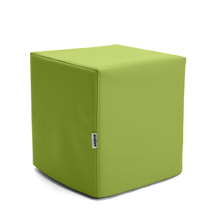 Pouf Cubo Rigido Sfoderabile 40x40 cm in Ecopelle Antimacchia o Velluto Avalon – Design Moderno Made in Italy