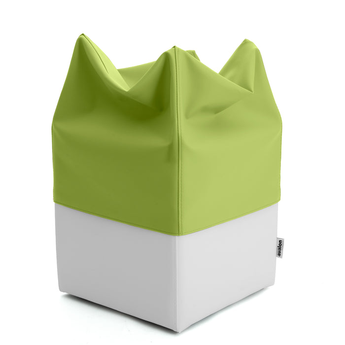 Pouf Cubo Rigido Sfoderabile 40x40 cm in Ecopelle Antimacchia o Velluto Avalon – Design Moderno Made in Italy