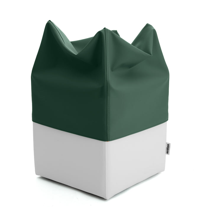 Pouf Cubo Rigido Sfoderabile 40x40 cm in Ecopelle Antimacchia o Velluto Avalon – Design Moderno Made in Italy