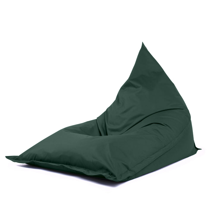 Pouf Shongo grande a forma di triangolo sfoderabile con Sacca Interna in tessuto Samba per esterno Antistrappo, Impermeabile, dim: 140x175 cm