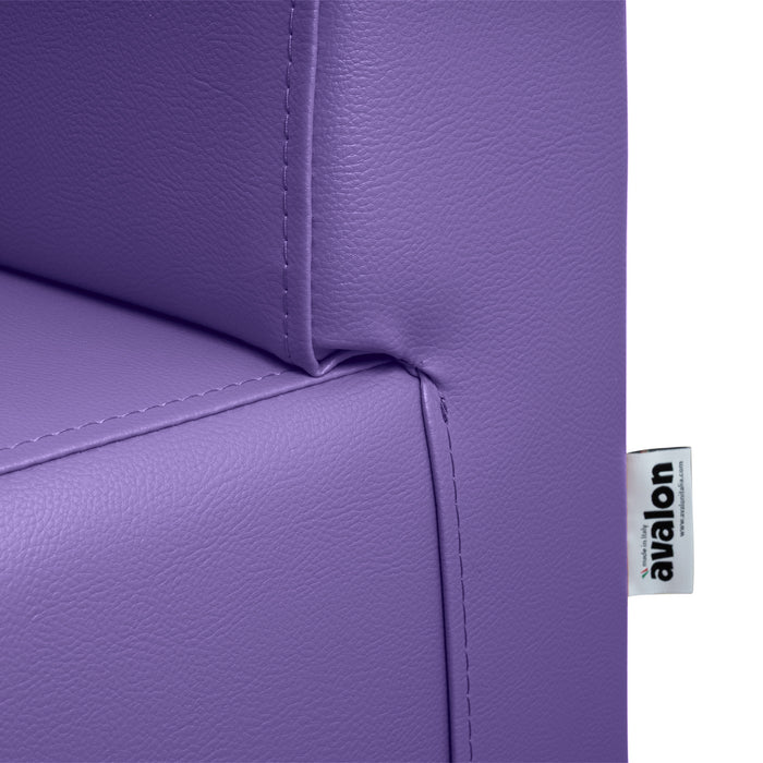 Panda 2-seater bar sofa in Mamba imitation leather