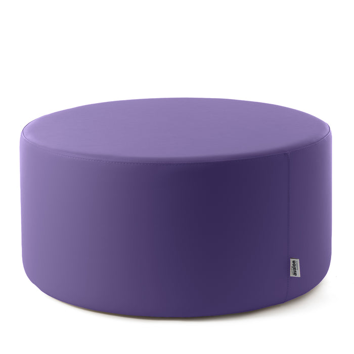 Avalon Pouf Rigido Cilindro Similpelle Mamba Trendy Classe 1-IM Ignifugo per Interno ed Esterno. Dim: Ø90 cm X H43 cm