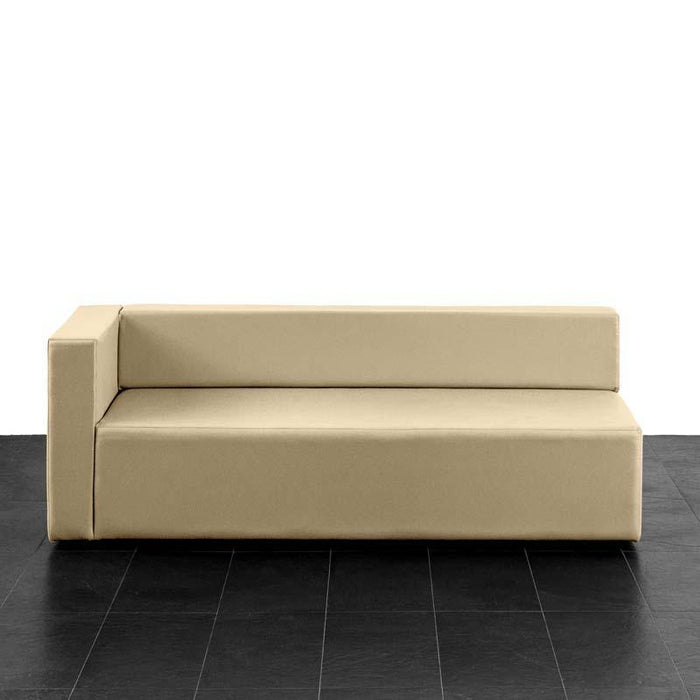Puma 3-seater sofa with right armrest in Mamba leatherette