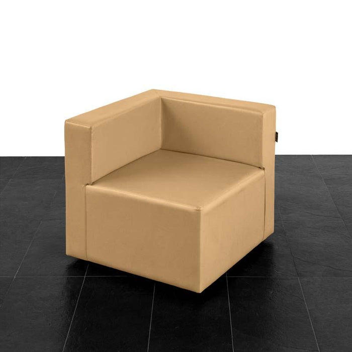 Puma 1-seater corner sofa in Mamba leatherette
