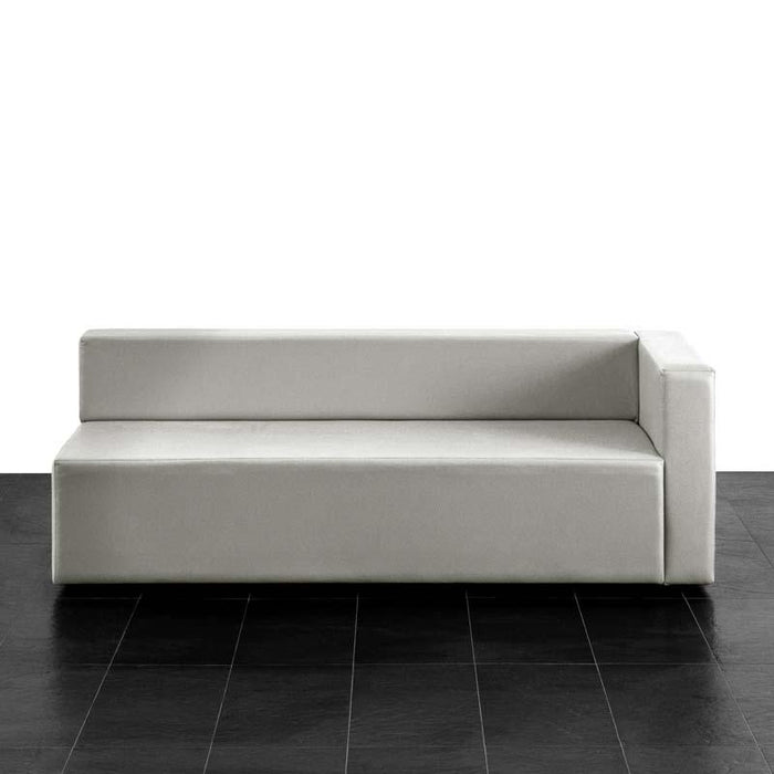 Puma 3-seater sofa with left armrest in Mamba leatherette
