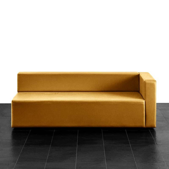 Puma 3-seater sofa with left armrest in Mamba leatherette