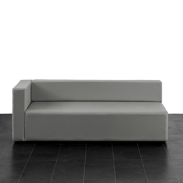Puma 3-seater sofa with right armrest in Mamba leatherette