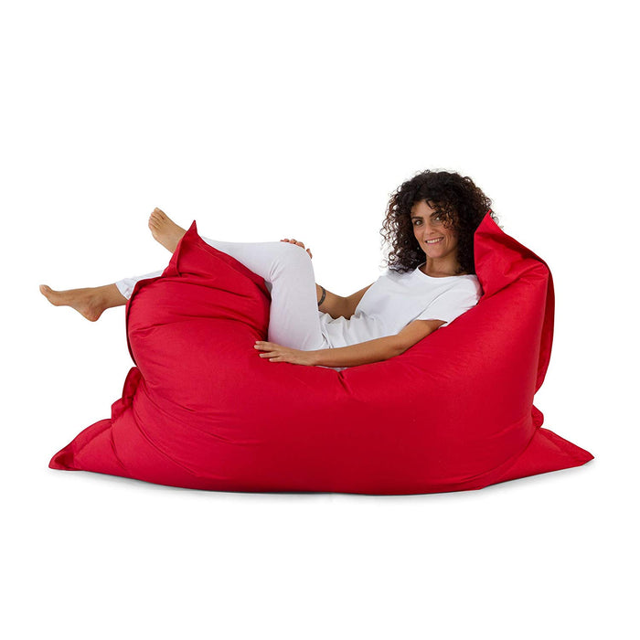 Large Thin Pouf Cushion in Samba fabric for outdoor dim 135x170x30 cm