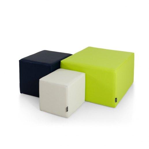 CUBO 45 Pouf Coffee Table Faux Leather Mamba Trendy - Table - Avalon 