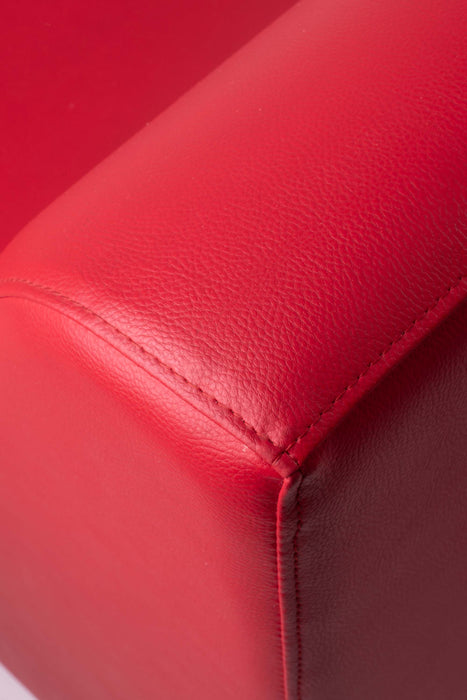 Discounted - Avalon sofa Cod_013 in Mamba imitation leather color Red Dim: 50x70x H 76 cm
