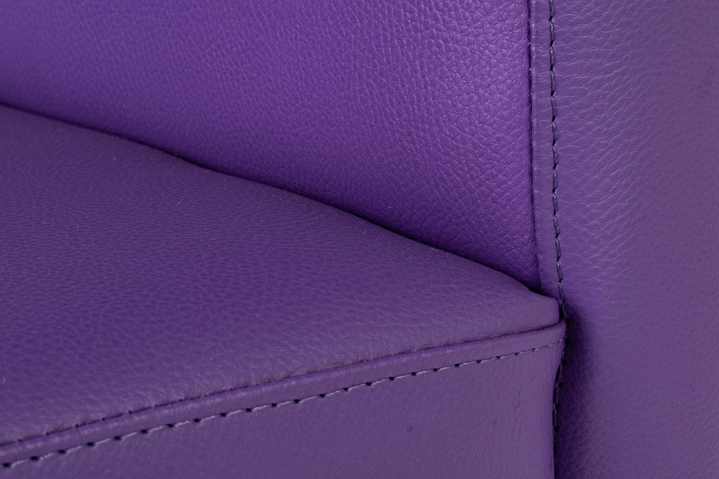 Discounted - Avalon sofa Cod_03 in Mamba faux leather dim: 45x45x70cm