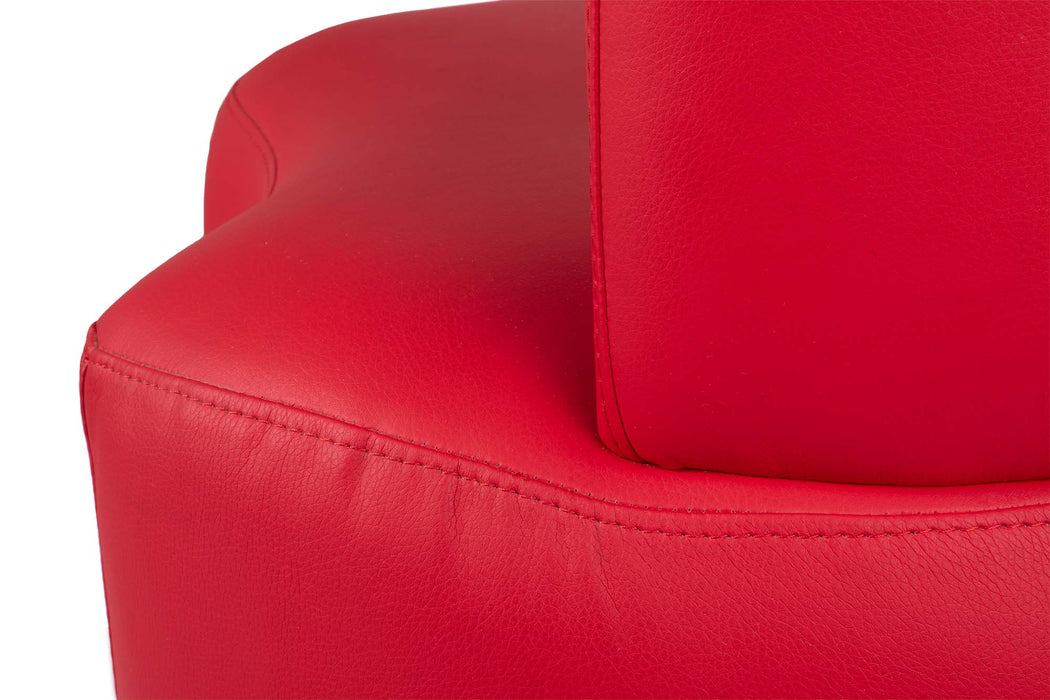 Discounted - Avalon sofa Cod_04 with wheels in imitation leather Dim: 50x52x70 cm
