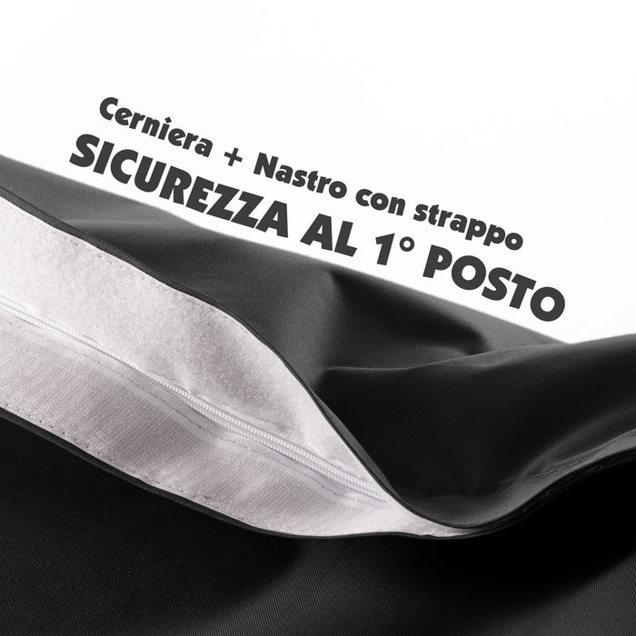 Avalon Pouf Poltrona Cuscinone XXL Jive Imbottito Made in Italy di dimensioni 200x140x32cm