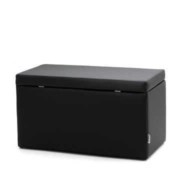 Pouf Contenitore PLUTO 82 cm Finta pelle Trendy Avalon — Avalon