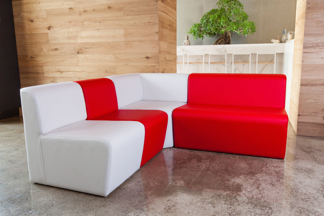 Panda 1-seat bar sofa in Mamba imitation leather