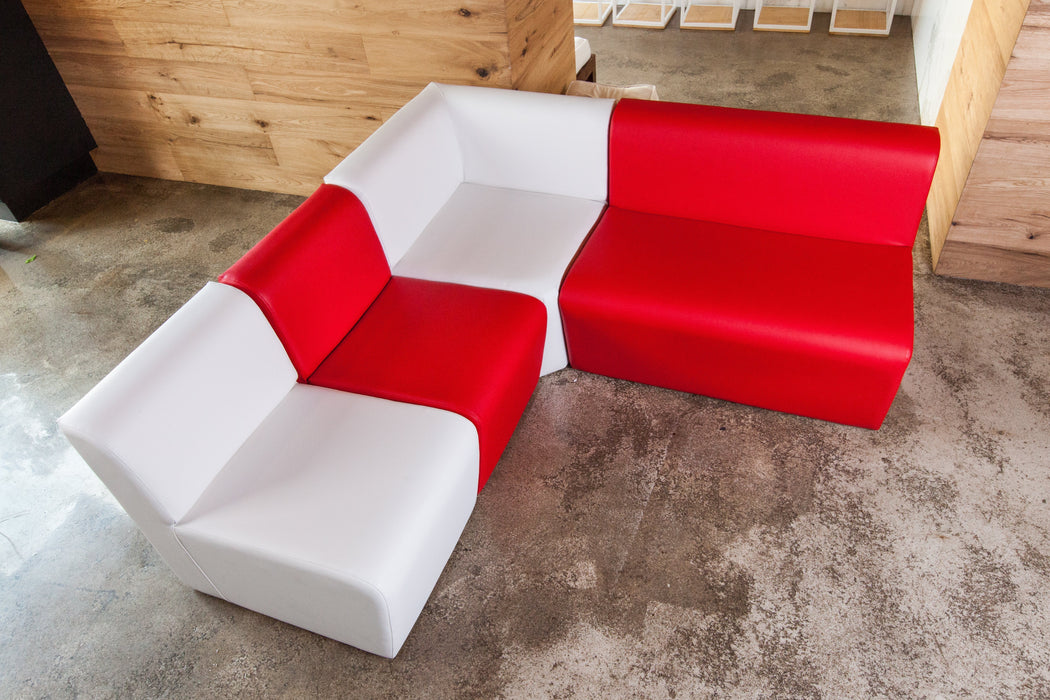 Panda 1-seat bar sofa in Mamba imitation leather