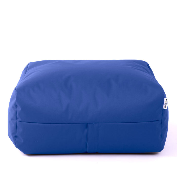Gaia Large Square Soft Pouf in Samba fabric for outdoor dim 80x80x30 cm