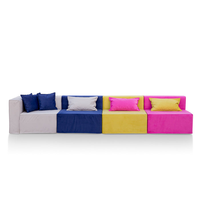 Magia Sofa Triple Armchair With Corner - Softhand Fabric - Avalon