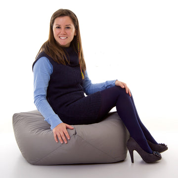 Aurora Pouf Poltrona Sacco In Velluto Rosa - 85x50 Cm, Con Riempimento | Per Soggiorno, Design Moderno E Comodo - Foto 3