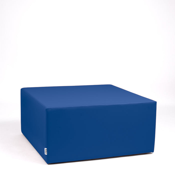 Avalon Pouf Rigid Cube Faux Leather Mamba Trendy Larg. 90 cm, Depth 90 cm, Height 43 cm