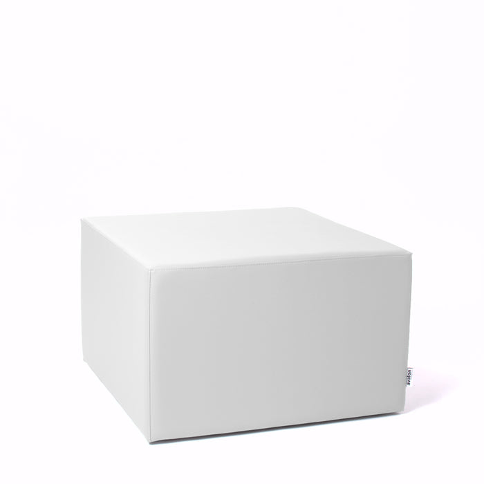 Avalon Pouf Rigid Cube Faux Leather Mamba Trendy Larg. 70 cm, Depth 70 cm, Height 43 cm