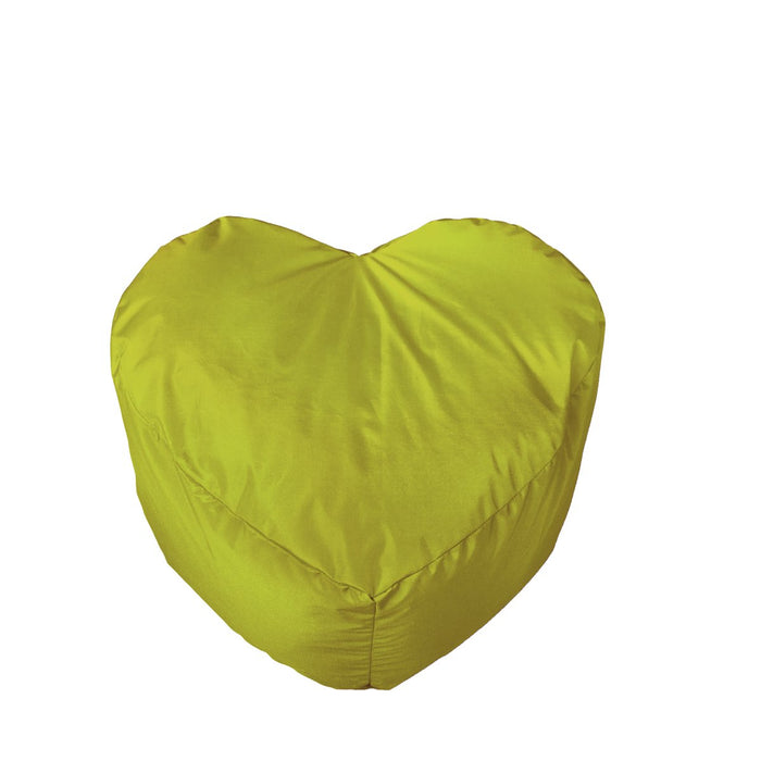 Small Jive Heart Pouf Padded Tearproof Technical Fabric Dim: 50x30x45 cm - Avalon
