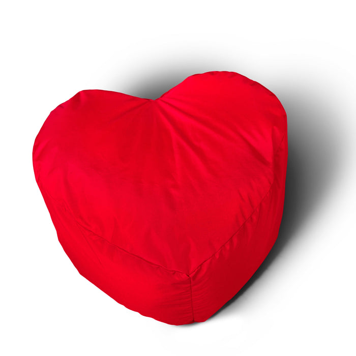 Jive Medium Heart Pouf Padded Tearproof Technical Fabric Dim: 70x38x60 cm - Avalon
