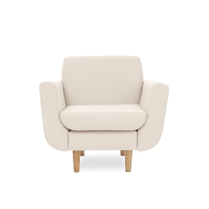 Boracay Single Armchair With Armrests - Stain Resistant STAIN Fabric - Avalon
