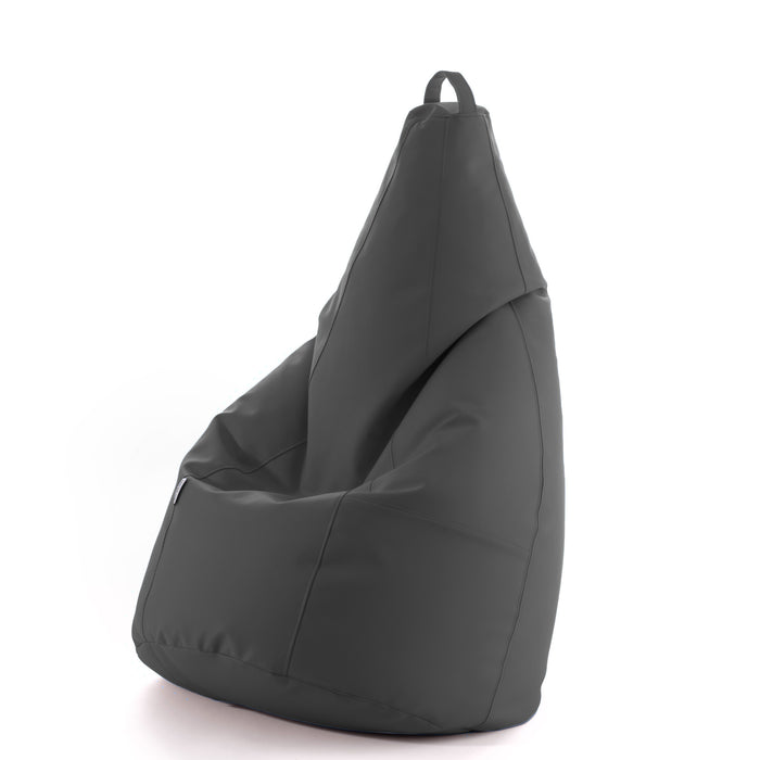 Avalon Pouf Armchair Sacco Pera in Faux Leather Jazz Dim. 70x130cm Made in Italy + Free Clutch Bag
