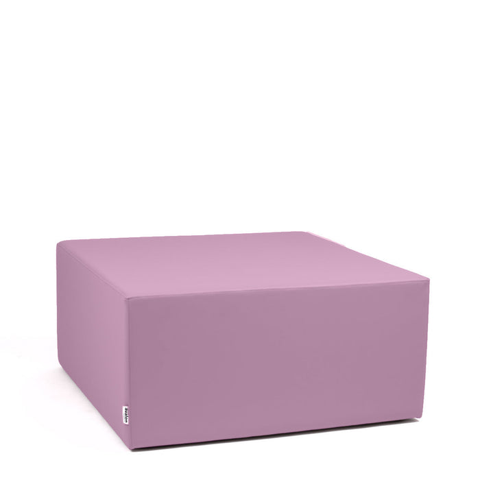 Discounted - Avalon Pouf Rigid Cube Faux Leather Mamba Trendy Larg. 90 cm, Depth 90 cm, Height 43 cm