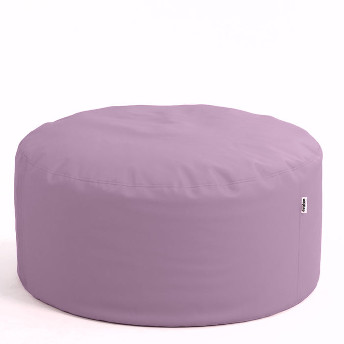 DISCO 100 Mamba Trendy Upholstered Faux Leather Pouf - Avalon