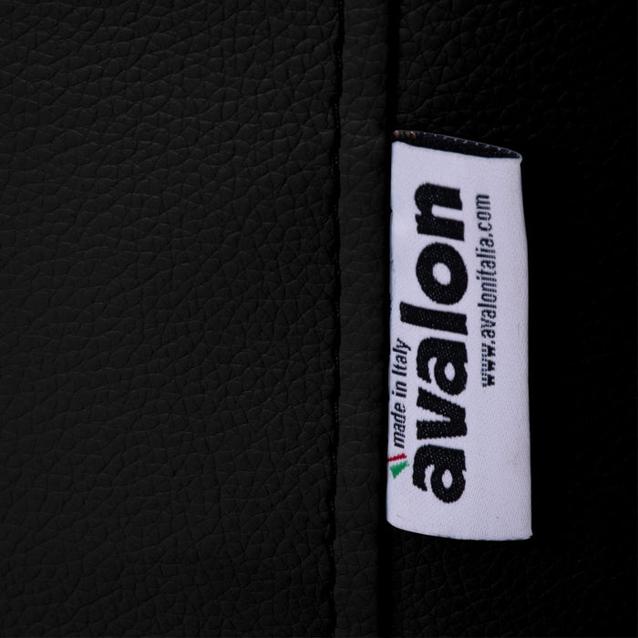 Outlet - Puf cilíndrico Avalon Mamba de piel sintética Trendy Diámetro 50 cm, Altura 50 cm Color beige