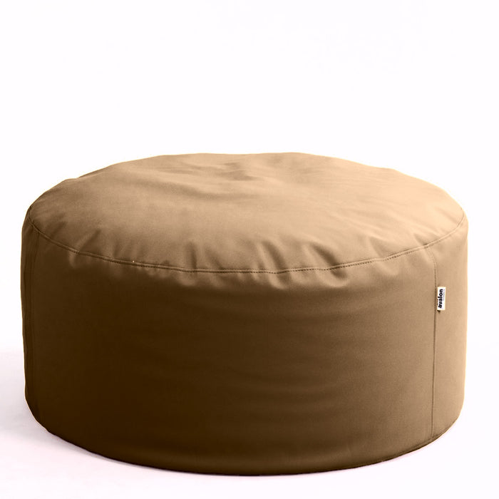 DISCO 100 Mamba Trendy Upholstered Faux Leather Pouf - Avalon