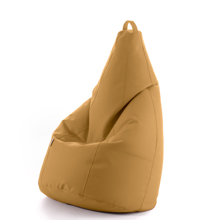 Avalon Pouf Armchair Sacco Pera in Faux Leather Jazz Dim. 70x130cm Made in Italy + Free Clutch Bag