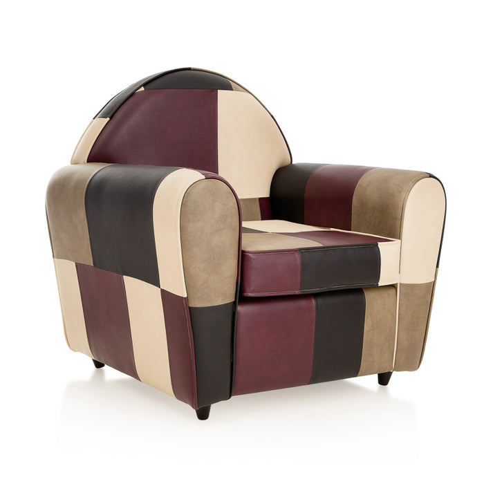 Discounted - Jolo Patch 1 Seater Armchair - Eco-leather OLD STAR - Avalon