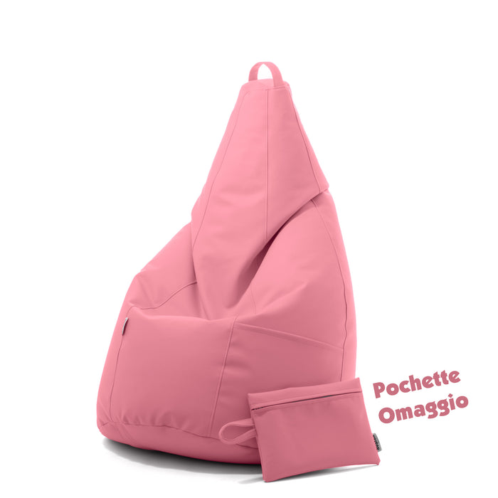 Pouf Ecopelle Rigido CUORE 50x41x41 cm - extròitaly Pouf Ecopelle Rigido CUORE 50x41x41 cm - extròitaly