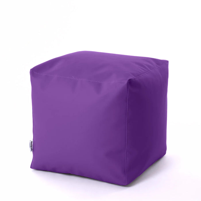 Discounted - Avalon Pouf Cube Mamba Leatherette Trendy Dimensions 50x50 cm, Height 50 cm Color Purple